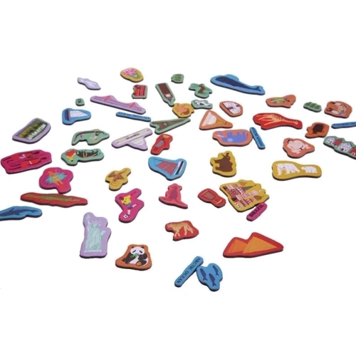 Магнитная карта Мира Hello World MiDeer MD1018