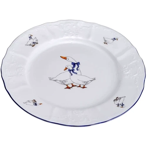 Тарілка Thun Bernadotte Гуси 25 см (P1750045JQZ5936B59): Тип тарілка десертна