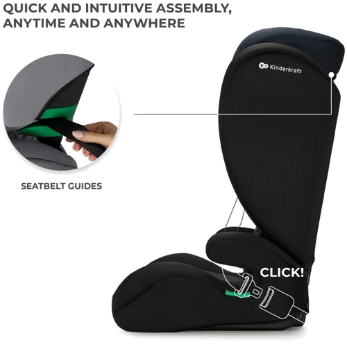 Автокрісло Kinderkraft i-Spark Black (KCISPA00BLK0000): Колір черный