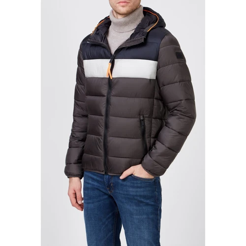 Куртка CMP Man Jacket Fix Hood Dust 30K2757-E910 52 сіра демісезонна з капюшоном: Вид куртки