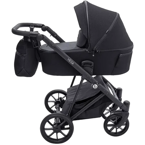 Коляска универсальная 2 в 1 Bair Vega Soft VS-05 black черный (681061): Возможность установки люльки есть