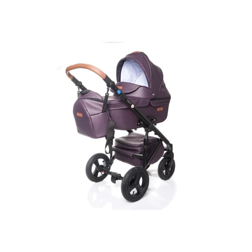 Універсальна коляска 2-в-1 Broco Capri plum: Можливість встановлення люльки є