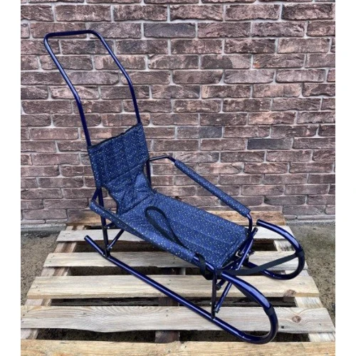 Санки Сложные с ручкой цвет синий (СК76693)