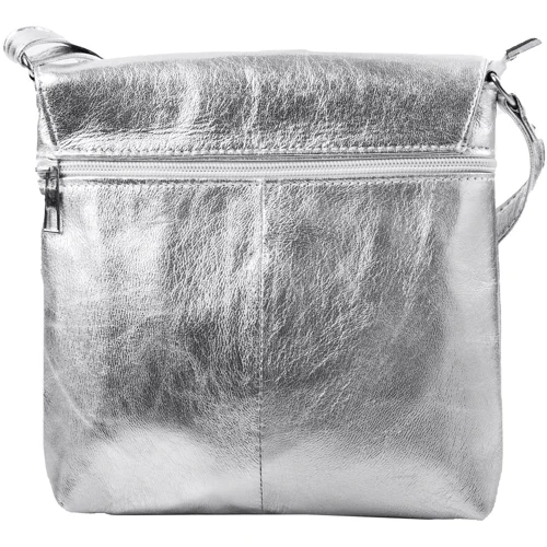 Женская сумка почтальонка TuNoNа серебристая (SK2471-silver): Застежка Магнитная