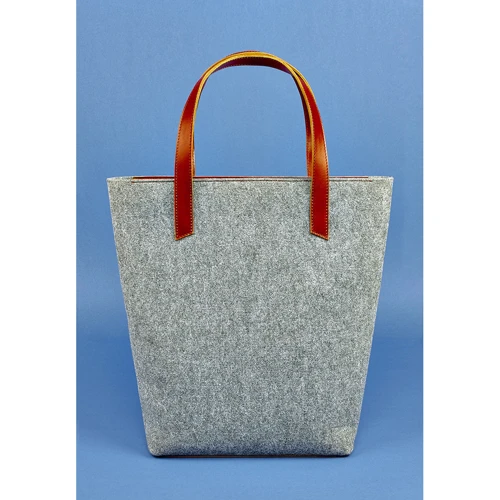 Жіноча сумка шоппер BlankNote коричнева (BN-BAG-17-felt-k): Тип Сумки