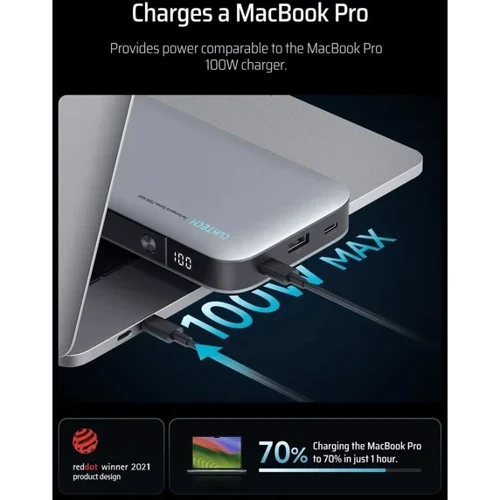 Внешний аккумулятор Cuktech Power Bank 25000mAh PB250 210W Gray: Тип батареи Литий-полимерные