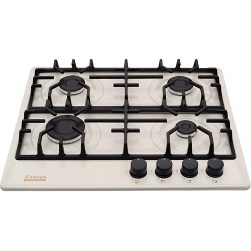 Варочная поверхность газовая Perfelli HGM 61420 IV: Рабочая поверхность эмаль