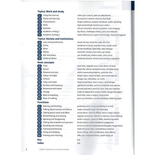 English Collocations in Use 2nd Edition Intermediate with Answers: Кількість сторінок 190