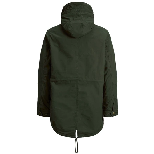 Парка Jack & Jones 43573344 46 зеленая демисезон с капюшоном: Вид Парки