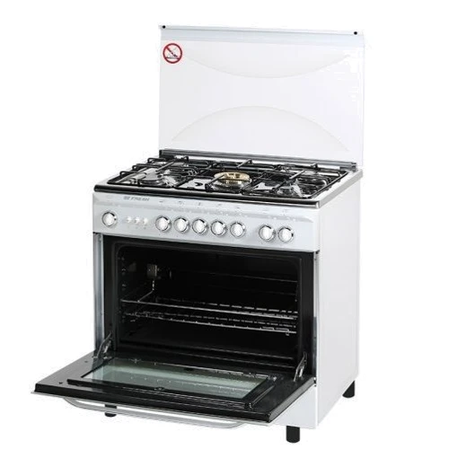 Газовая плита Fresh I80G5\07 (белый/нержавеющая сталь): Тип варочной поверхности газовая