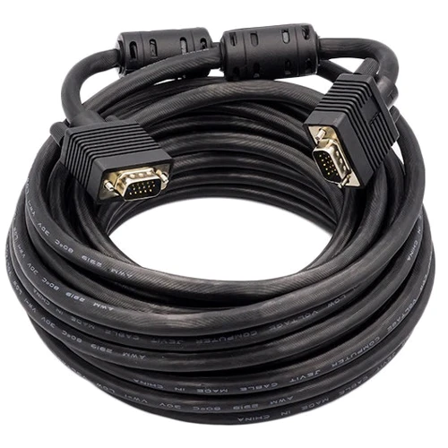 Кабель і перехідник PowerPlant VGA-VGA, 10м, Double ferrites (CA911042)