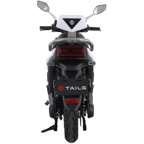 Электроскутер TAILG Tiger White Gloss: Особенности С большим запасом хода, С рулем, С сиденьем, Мощные