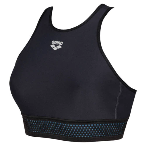 Спортивный топ Аrena W Bra Top Cross Back 003620-500 42 черный: Состав Эластан, Полиамид