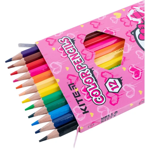 Олівці кольорові Kite Hello Kitty 12 кольорів (HK21-051): Стать Девочка