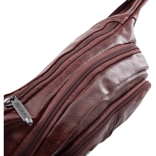 Чоловіча поясна сумка Valiria Fashion коричнева (DETAV183-10): Стиль Повсякденний (Casual)