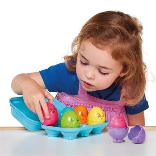 Сортер Toomies Яйца в голубом лотке 6 шт. (E73560)