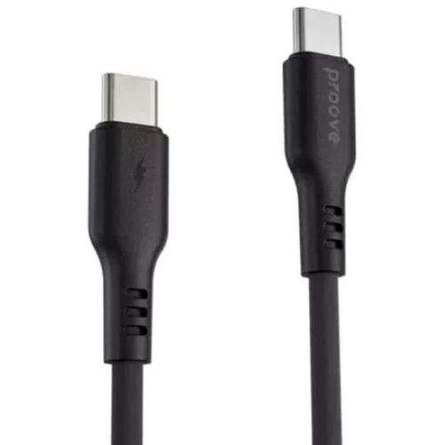 Кабель Proove Cable USB-C to USB-C Rebirth 60W 1m Black (CCRE60002201)