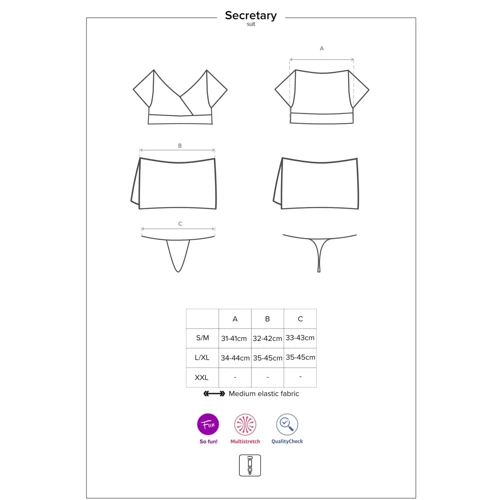 Костюм секретарши Obsessive Secretary S/M