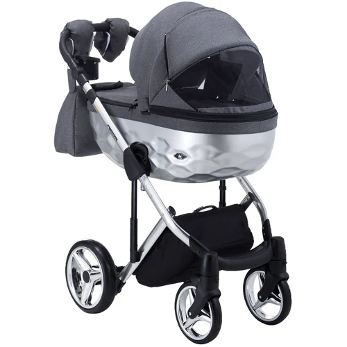 Коляска 2 в 1 Adamex Chantal Star Polar (Chrome) Star 3 (624642): Ширина шасси 60