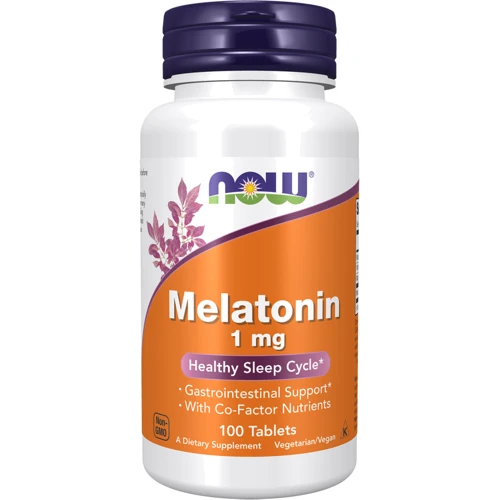 NOW Foods Melatonin, 1 mg, 100 tabs: Тип Мелатонин