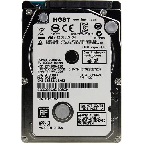 Внутренний жесткий диск Hitachi Travelstar Z7K500 HTS725032A7E630 RB