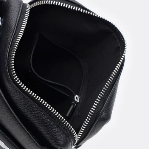 Чоловіча сумка через плече Ricco Grande чорна (K1z210-black): Фактура Матовая, Зернистая