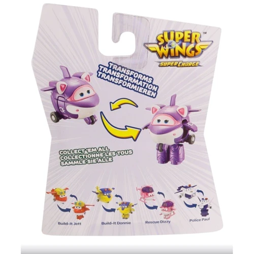 Игрушка-трансформер Super Wings Transform-a-Bots Crystal Кристалл (EU740063): Развитие и изучение Развитие мелкой моторики, Развитие логики, Развитие воображения