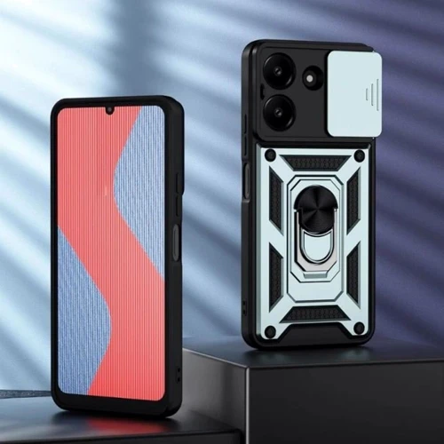 Чехол для телефонов Mobile Case Camshield Serge Ring Green for Poco M7 Pro 5G: Материал TPU (термополиуретан) и поликарбонат