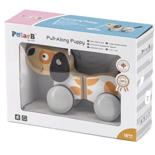 Деревянная каталка Viga Toys PolarB Собачка (44043)
