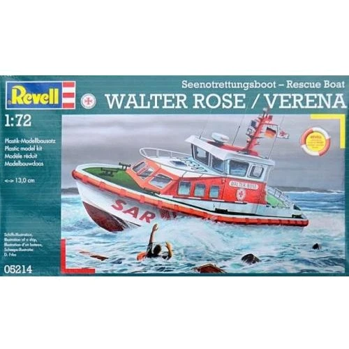 Модель Revell Спасательный катер Walter Rose/Verena 1:72 (5214)