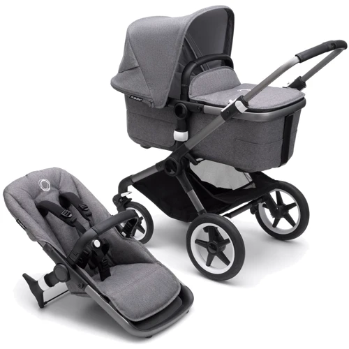 Универсальная коляска 2 в 1 Bugaboo Fox3 Graphite/ Grey Melange/ Grey Melange фото 17