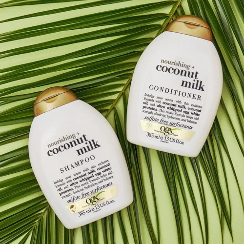OGX Coconut Milk Кондиционер Питательный с кокосовым молоком 385 ml фото 7