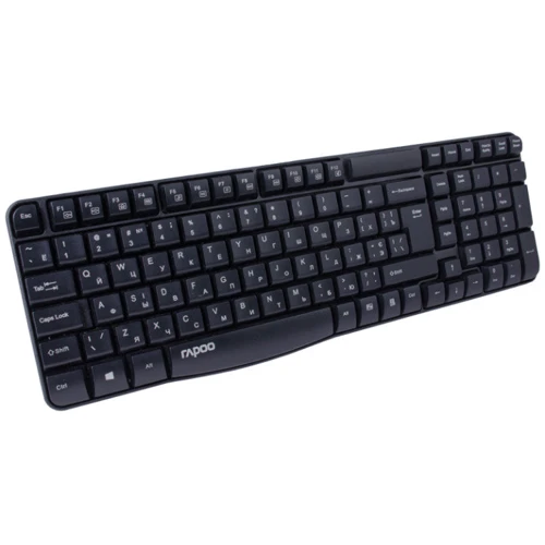 Комплект бездротовий RAPOO X1800 Wireless Optical Combo Black: Тип клавіш мембранний