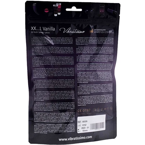 Презервативы Amor Vibratissimo XX ... L Vanilla, 55 мм, 50 шт.