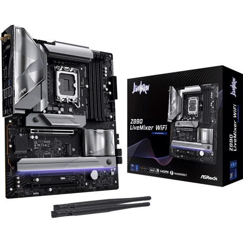 ASRock Z890 LiveMixer WiFi: Оперативная память 4xDDR5 9066 МГц, до 256 ГБ