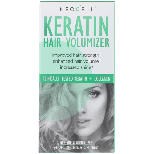 NeoCell Keratin Hair Volumizer 60 caps Кератиновый комплекс для волос: Тип Мультивитамины