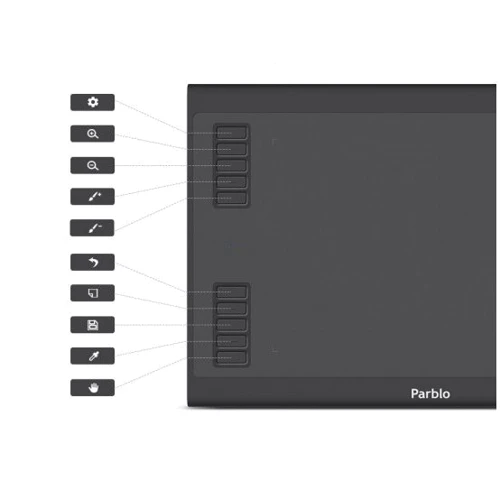 Графический планшет Parblo A610 Plus V2: Разрешение 5080 lpi