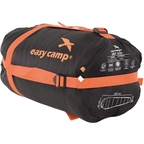 Спальний мішок Easy Camp Orbit 200 / -1 ° C Black (Right): Призначення двухсезонний