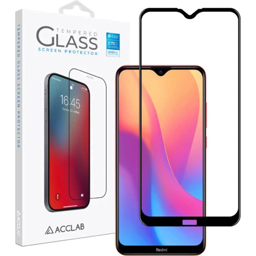 Аксесуар для смартфона ACCLAB Tempered Glass Full Glue Black for Xiaomi Redmi 8A