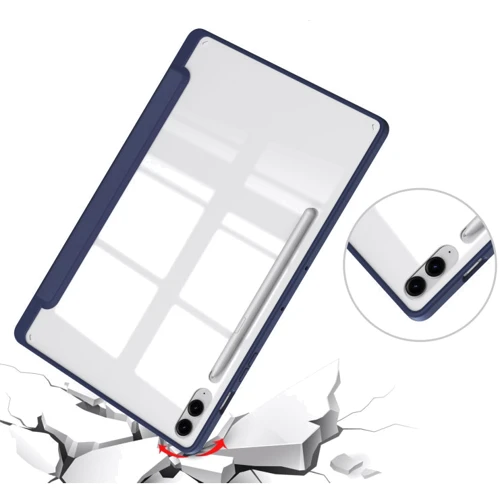 Аксесуар для планшетних ПК BeCover Case Book Soft Edge з Pencil Mount Deep Blue для Samsung X810 Galaxy Tab S9 Plus / S9 FE Plus SM-X610/SM-X616B (710405) фото 4