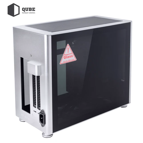 Корпус QUBE A4 Silver 600W (QBA4I_WS6U3): Форм-фактор материнской платы Mini-ITX