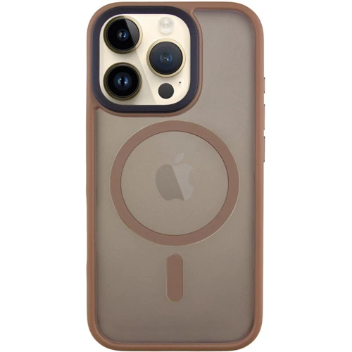 Чехол для iPhone Mobile Case TPU+PC Metal Buttons with MagSafe Gold for iPhone 16 Pro