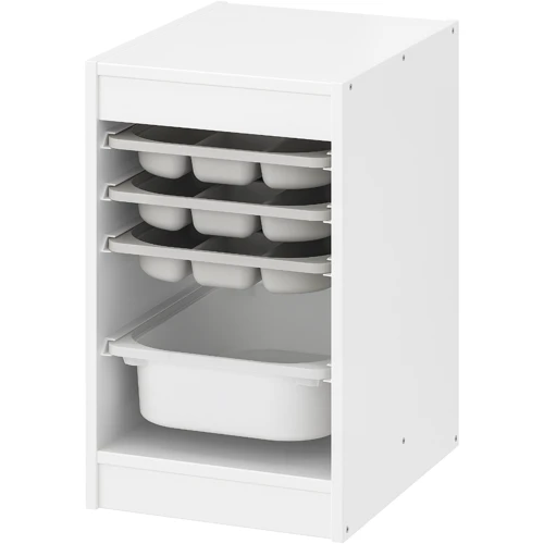 Стеллаж с контейнером/лотками ІКЕА TROFAST 34х44х56 см (994.804.49)