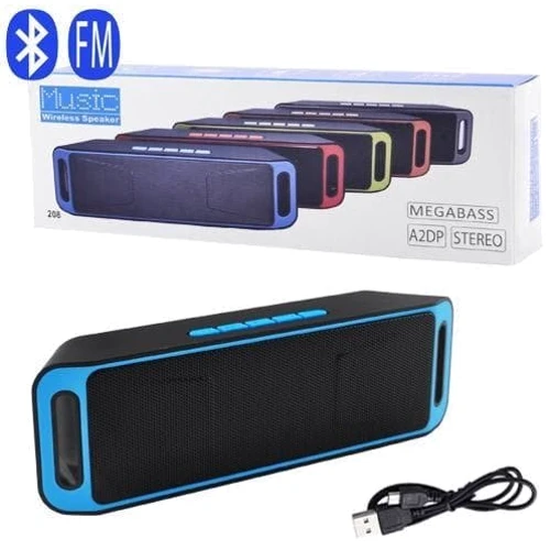 Bluetooth Колонка Music Megabass A2dp Stereo SC-208 Blue: Производитель A2dp