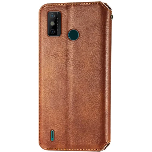 Аксессуар для смартфона Mobile Case Getman Cubic Brown for TECNO Spark 6 Go: Тип чехол-книжка