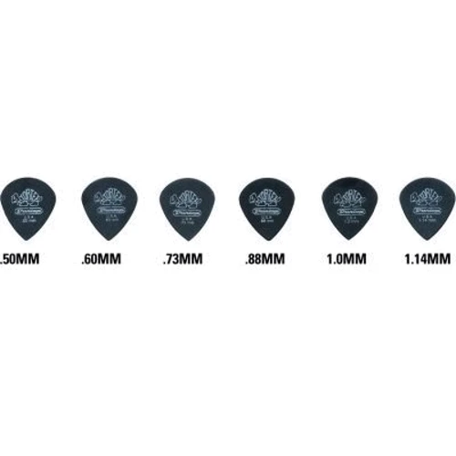 Медиатор Набор медиаторов DUNLOP 4820 TORTEX PITCH BLACK JAZZ III CABINET: Тип Медиатор