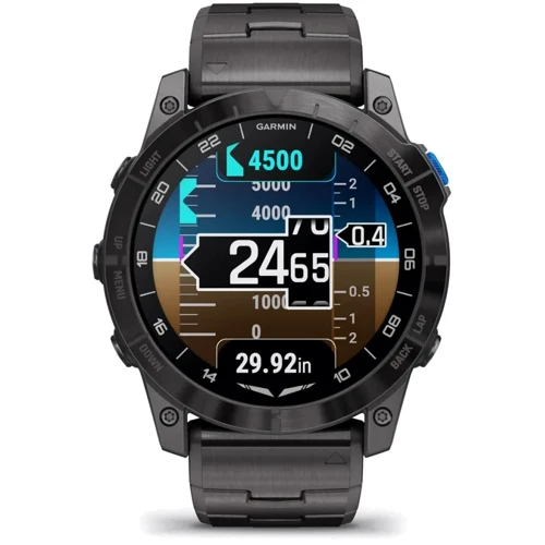 Смарт-часы Garmin D2 Mach 1 Pro Aviator Smartwatch with Vented Titanium Bracelet (010-02804-81) фото 10