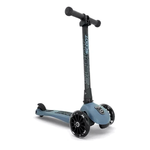 Самокат Scoot&Ride серії Highwaykick-3 з світяться колесами сіро-синій, 3-6 років / 50кг (SR-96347)