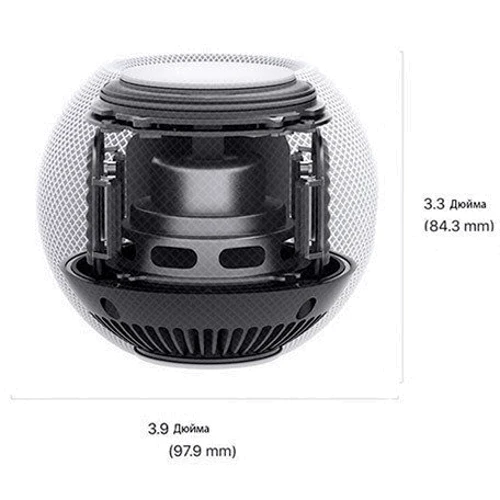 Акустика Apple HomePod mini White (MY5H2): Подключение AirPlay (Wi-Fi), Bluetooth 5.0