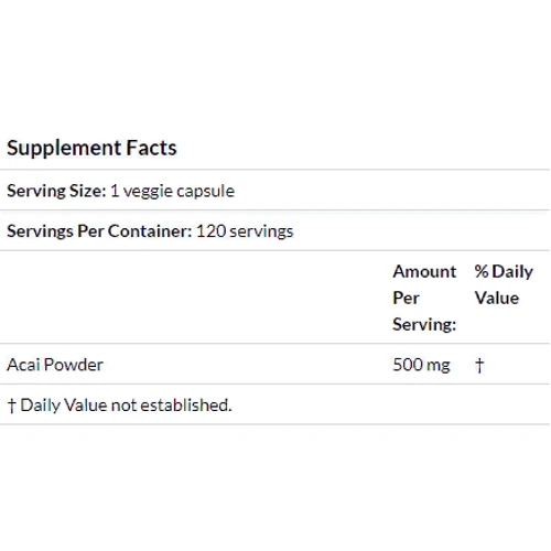Doctor's Best, Acai, 500 mg, 120 Veggie Caps (DRB-00156): Пол Унисекс